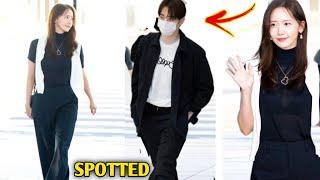 Fans Go Wild Moment Lee Junho and Imyoona Arrived Airport together Heading to France for Cannes film