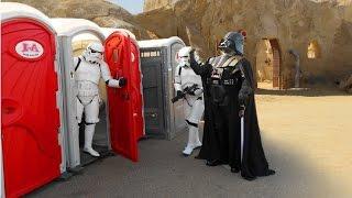 Toilet STAR WARS PRANK !!  Stormtroopers attack !