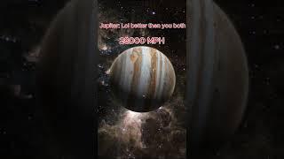 Earth vs sun vs Jupiter #solarsystem #space #earth #sun #jupiter