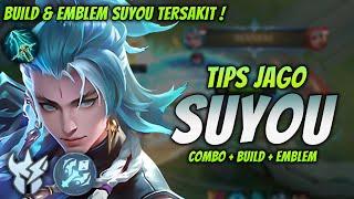 CARA MAIN SUYOU META TERBARU ! BUILD & EMBLEM SUYOU TERKUAT 2024 ! | SUYOU JUNGLER GAMEPLAY