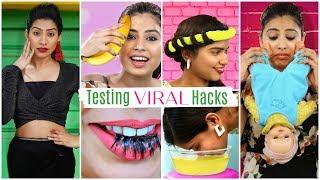 Testing VIRAL Beauty & Fashion HACKS .. | Anaysa