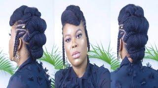 #naturalhair #mohawk #naturalhairstyles TRIBAL MOHAWK UPDO|ROLL,TUCK & PIN!