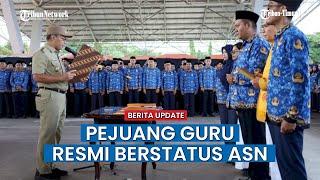 Ekspresi Pejuang Guru Resmi Berstatus ASN Pemkot Makassar
