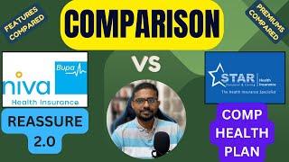 Niva Bupa Reassure 2.0 vs Star Comprehensive Health Plan | Detailed Comparison & Benefits Analysis!