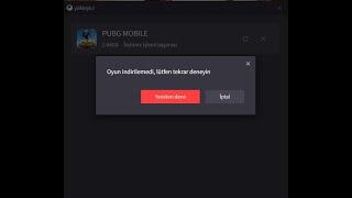 PUBGM GÜNCELLEME SORUNU  | PUBG OYUN YÜKLEMEDİ HATASI