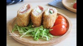 【小田太太の玩樂廚房】黃金起司豬肉捲CHEESE PORK ROLL~一口咬下去，還會爆漿喔!!