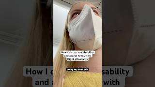 Discussing my disability with flight attendants #Disability #Disabled #Accessibility