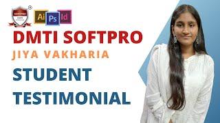 Student Testimonial-Jiya Vakharia Advanced Graphic Designing Course at SOFTPRO Academy