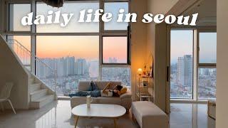 seoul vlog  scalp/brow tattoo, furniture shopping, han river picnic, aesthetic cafe desserts