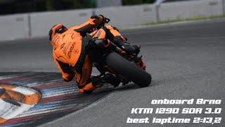 Onboard Automotodrom Brno 2:13,2 / KTM 1290 Superduke R