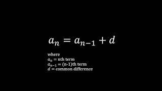 Arithmetic Sequence Recursive Formula