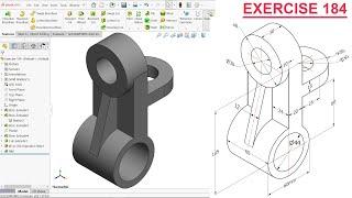 SolidWorks tutorial Exercise 184