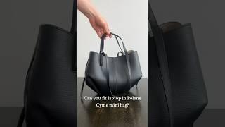 What laptop can you fit in Polene cyme mini bag? #polenecymemini #polene #poleneparis