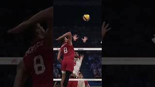 Monster spike by TJ DeFalco ‍ #epicvolleyball #volleyballworld #volleyball