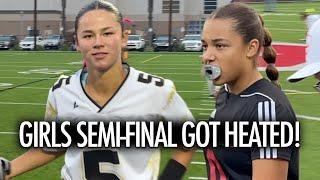 #1 Orange Lutheran vs Canyon Girls Flag Football Rainy Semi Final!