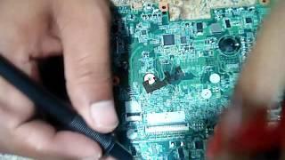 Finding shorted SMD Capacitor of dead Laptop AOD270