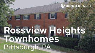 Rossview Heights Townhomes | Three-Bedroom Apartment | Pittsburgh, PA