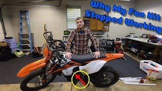 KTM 350 Seat & Tank Removal with Fan Troubleshooting #ktm