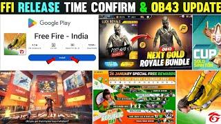 Finally OB43 Update Is here New Release Date FREE FIRE INDIA | OB43 UPDATE | 24 JANUARY FFI RELEASE