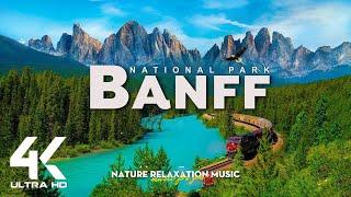 Banff 4K • Soothing Music Along With Beautiful Natural Landscape • Amazing Nature