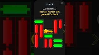 Hamster Kombat mini game 07/06/2024 #hamsterkombat #minigame  #puzzle