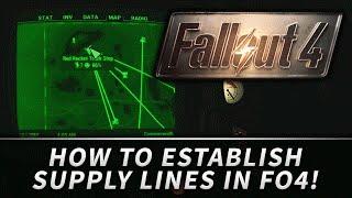 FALLOUT 4 : How to Establish Supply Lines Between Settlements!