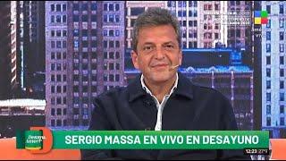 SERGIO MASSA mano a mano en #DesayunoAmericano | ENTREVISTA COMPLETA (09/10/2023)