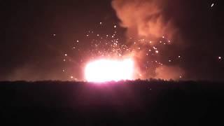 Пожар на складе боеприпасов под Винницей