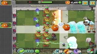 Plants vs Zombies 2: Modern Day - Day 3 Walkthrough