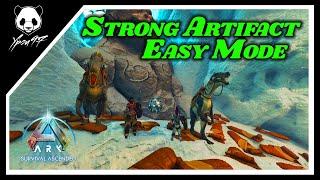 The EASY Way To RUN The Artifact Of The Strong Cave - Hard Ice Cave | ARK: Survival Ascended