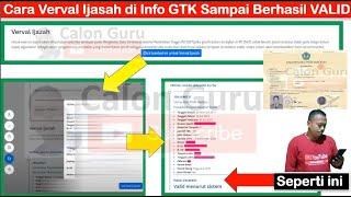 LIVE Cara Verval Ijazah di Info GTK 2023 sampai Berhasil Valid Menurut Sistem Berapa Lama Disetujui