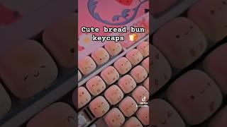 AKKO bread bun keycaps  #akko #keyboard #keycap #cute #setup #gamergirl