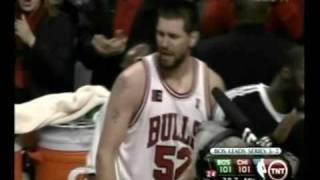 Brad Miller HUGE Diving Layup vs. Celtics Game 6 (4.30.09)