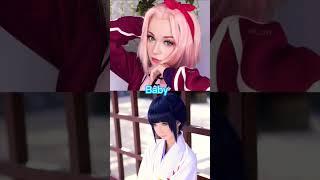 Sakura vs Hinata(cosplay edition) |who is stronger| #boruto #naruto