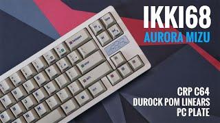 Ikki68 Aurora Mizu w/ Durock POM Linears | From NO To ALL Case Silicon Pads Installed Typing Sounds