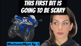 Learn Motorcycle Maintenance With Me - Ep. 1 : The First Steps. - MechanicMyrt