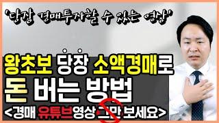 부동산경매 초보 어떻게 하면 돈벌 수 있나요? 소액경매 강의 그만보고 당장 돈버는 법!
