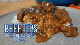 Beef Tips & Gravy Recipe | Brown Gravy and Beef | How to Make Beef Tips and Gravy | Comfort Food