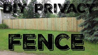 How To Build A 6' Wooden Privacy Fence