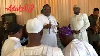 KING SAHEED OSUPA DAZZLES AT OIL MOGUL WOLE ARISEKOLA DAUGHTERS WEDDING IN LAGOS