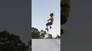 Working hard on some new scooter tricks #scooter #scoot #skatepark