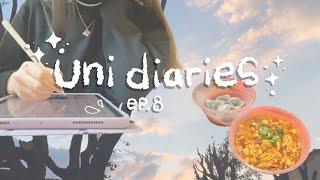 UNI DIARIES ep. 8 ️ tanto cibo buono, voglia di primavera, tastiera e penna asmr