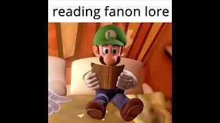 luigi reading touhou lore meme