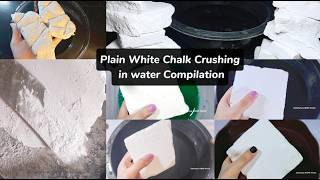 #gymchalkasmr #chalk Plain White Chalk Water crushes Compilation Satisfying Asmr World #compilation