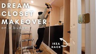 DIY Dream Closet Makeover On A Budget [Part 1] // Closet On A Budget // IKEA Hack