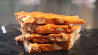 4 Ingredient Peanut Brittle No Corn Syrup | Peanut Brittle Recipe for Beginners