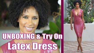 UNBOXING & Try On | Latex Dress | House of CB