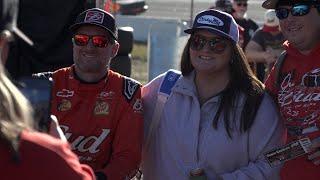 DALE EARNHARDT JR BROUGHT THE FANS TO FLORENCE DRIVING THE BUDWEISER 8 CAR