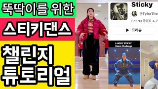 [Tiktok Viral] 30대부터 60대까지 도전! Sticky Dance Challenge Tutorial