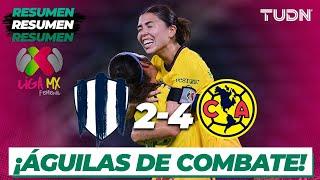 HIGLIGHTS - Monterrey 2-4 América | Liga Mx Femenil AP2024-J11 | TUDN